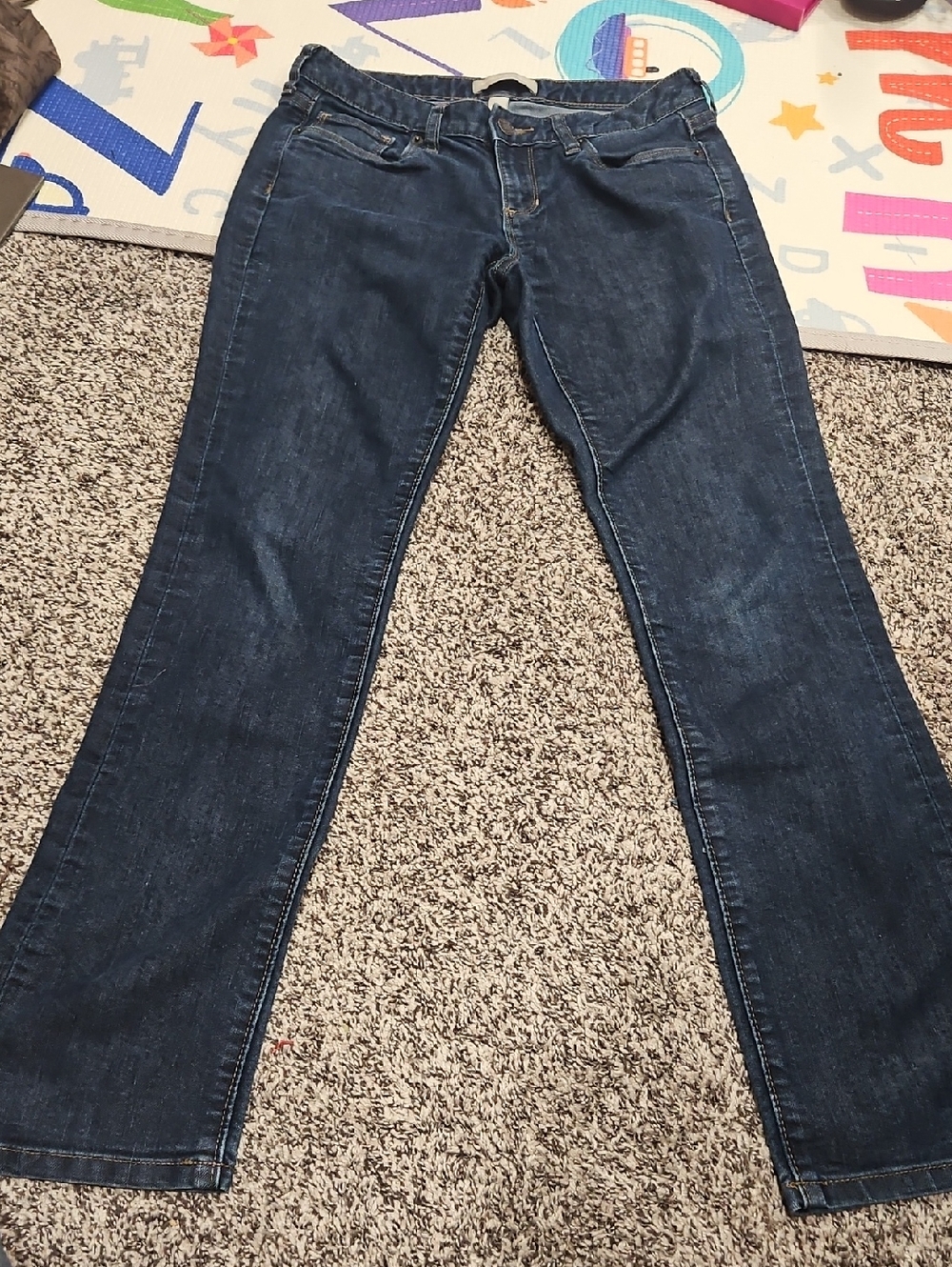 Banana Republic Women's Dark Blue Straight-Leg Jeans